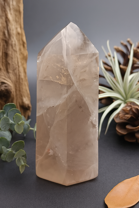 Natural Dark Morion Smoky Quartz Tower 150g-200g