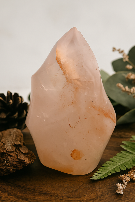 Fire Quartz Crystal Flame