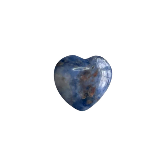 Sodalite Mini Heart Crystal - Intuition, Communication, and Calm