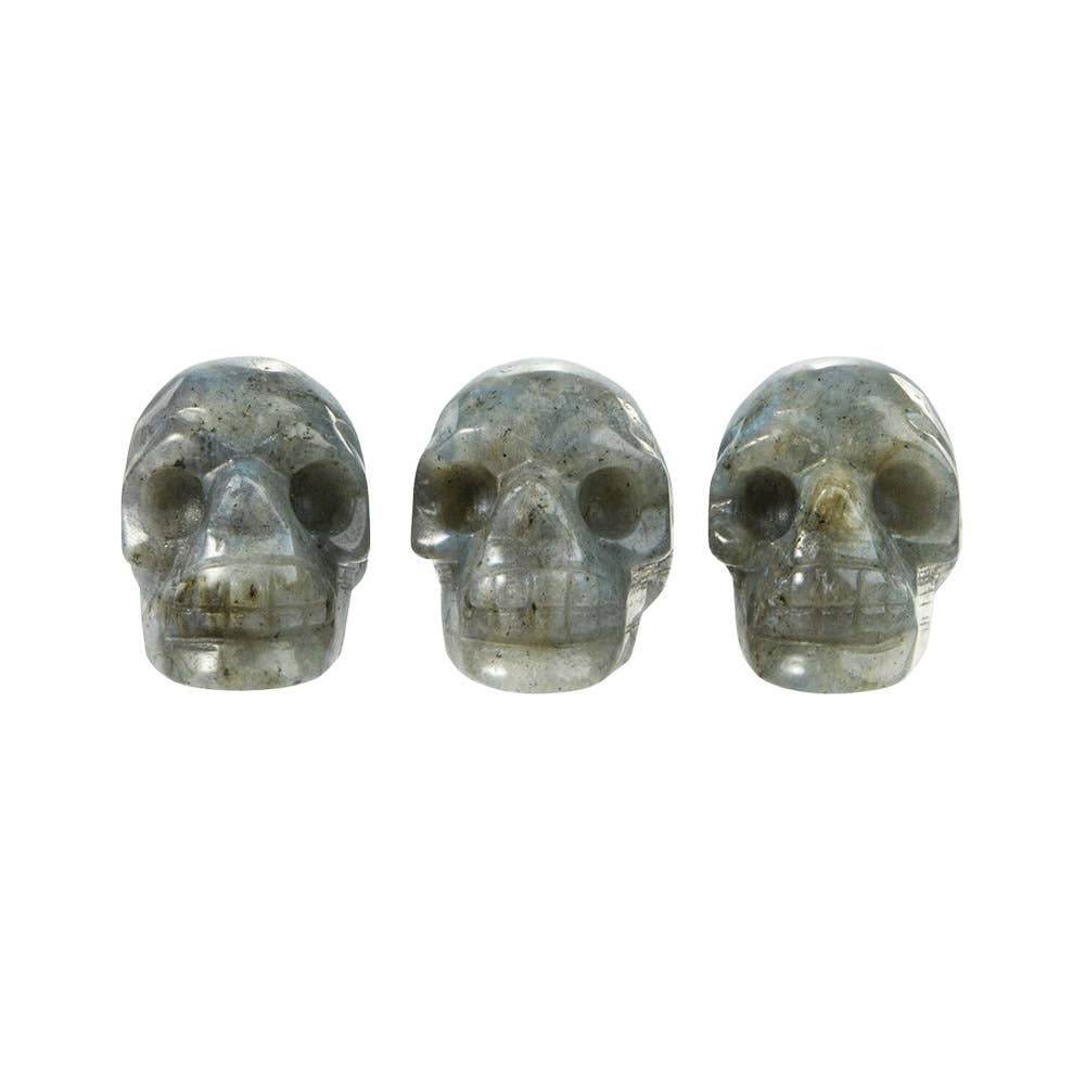 Labradorite Mini Crystal Skull Carving - Connect with Your Intuition and Spiritual Power