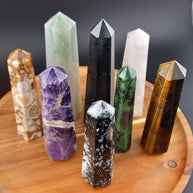 Small Polished Flower Agate Crystal Tower