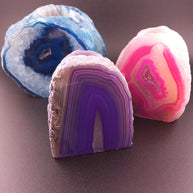 Pink Agate Tealight Candle Holder