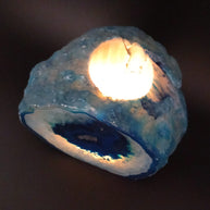 Blue Agate Tealight Candle Holder