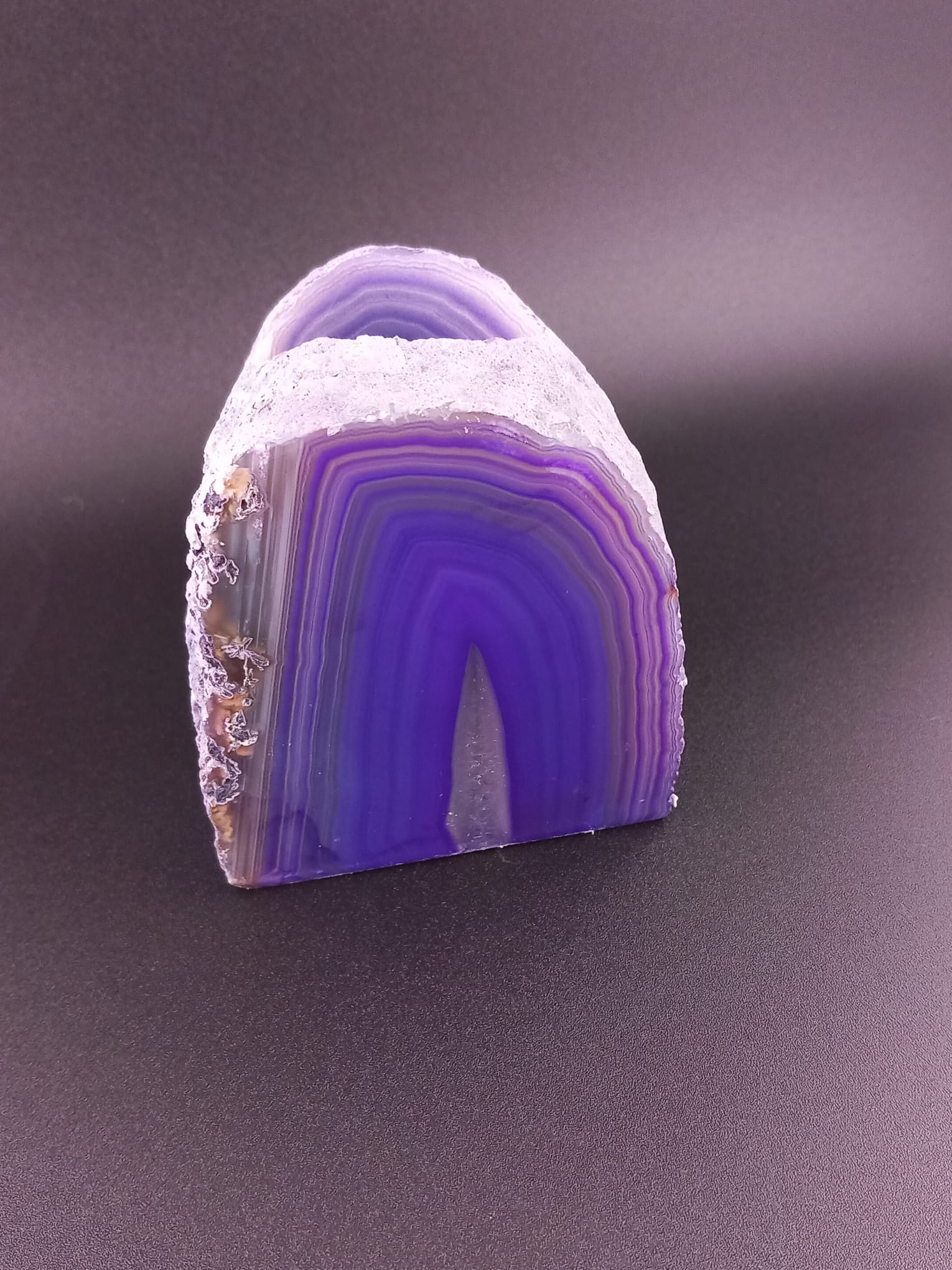 Purple Agate Tealight Candle Holder