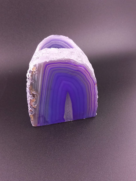 Purple Agate Tealight Candle Holder