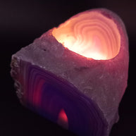Purple Agate Tealight Candle Holder