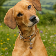 Amethyst Heart Crystal Pet Charm