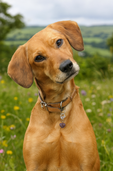 Amethyst Heart Crystal Pet Charm