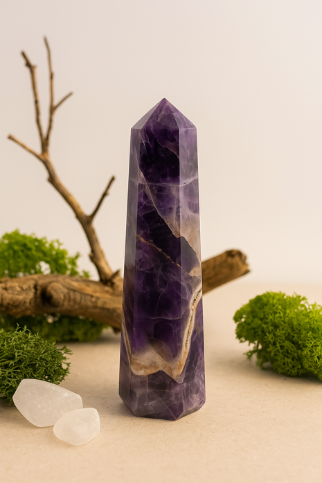 Small Polished Amethyst Crystal Tower