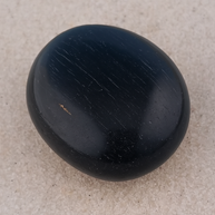 Black Tourmaline Crystal Palm Stone