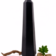 Small Polished Black Tourmaline Crystal Tower