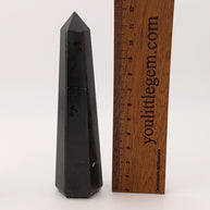 Small Polished Black Tourmaline Crystal Tower