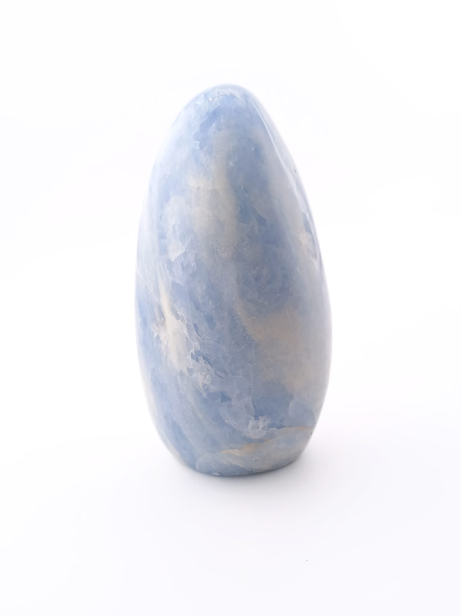 Blue Calcite Crystal Freeform 600-700g