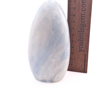 Blue Calcite Crystal Freeform 600-700g