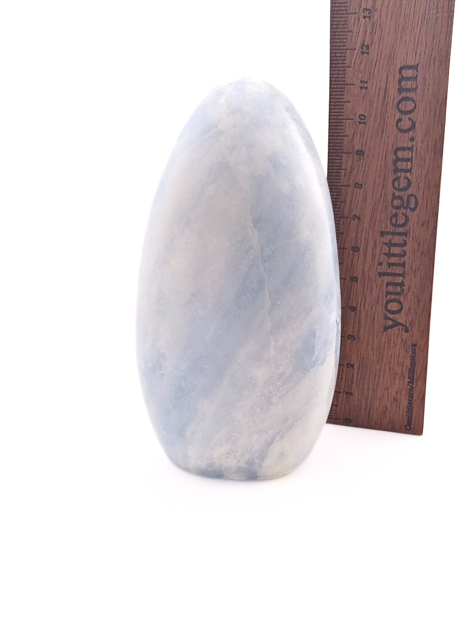 Blue Calcite Crystal Freeform 600-700g