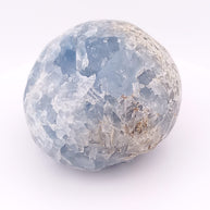 Celestite Crystal Sphere with Clustered Core