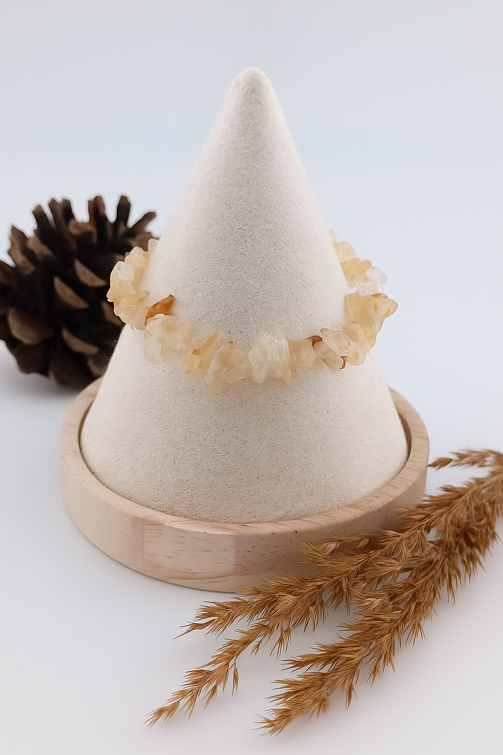 Citrine Chip Stretch Bracelet