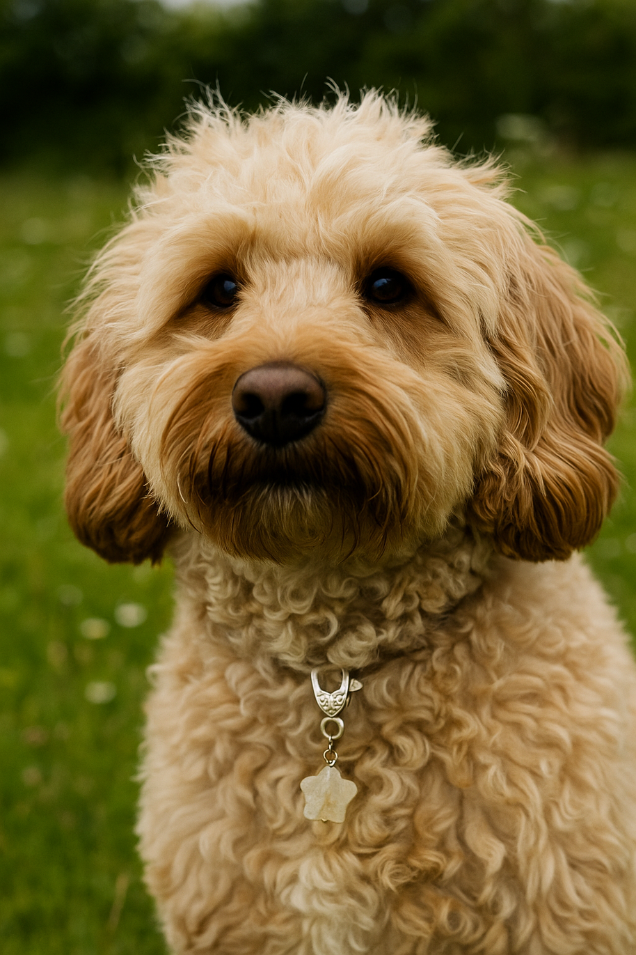 Citrine Star Crystal Pet Charm