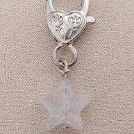 Clear Quartz Star Crystal Pet Charm