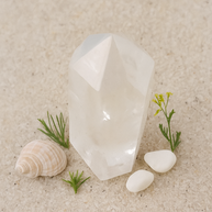 Mini Polished Clear Quartz Crystal Tower