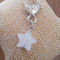 Clear Quartz Star Crystal Pet Charm