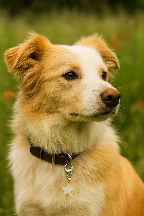 Clear Quartz Star Crystal Pet Charm