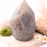 Flower Agate Crystal Flame 550-650g