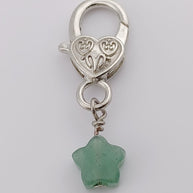 Green Aventurine Star Crystal Pet Charm