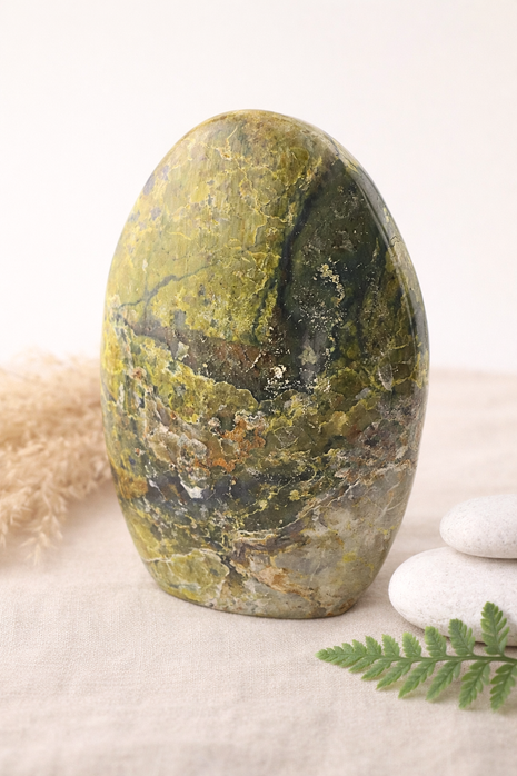Green Opal Crystal Freeform 300-400g