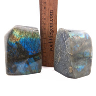 Labradorite Crystal Bookends
