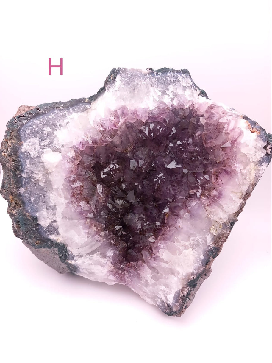 Raw Amethyst Crystal Geode Clusters