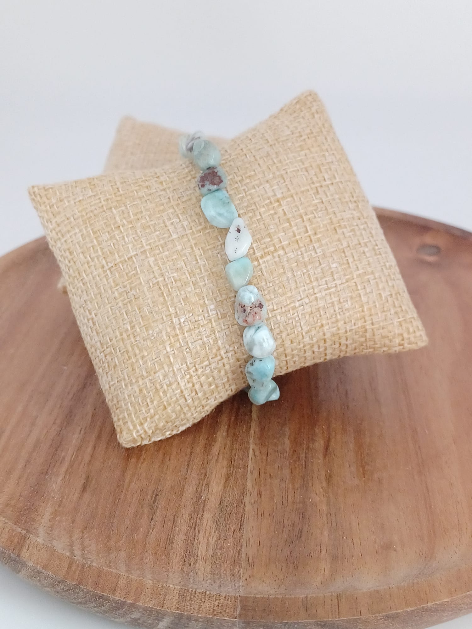 Larimar Chip Stretch Bracelet