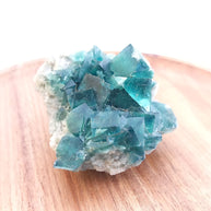 Green Fluorite Crystal Clusters