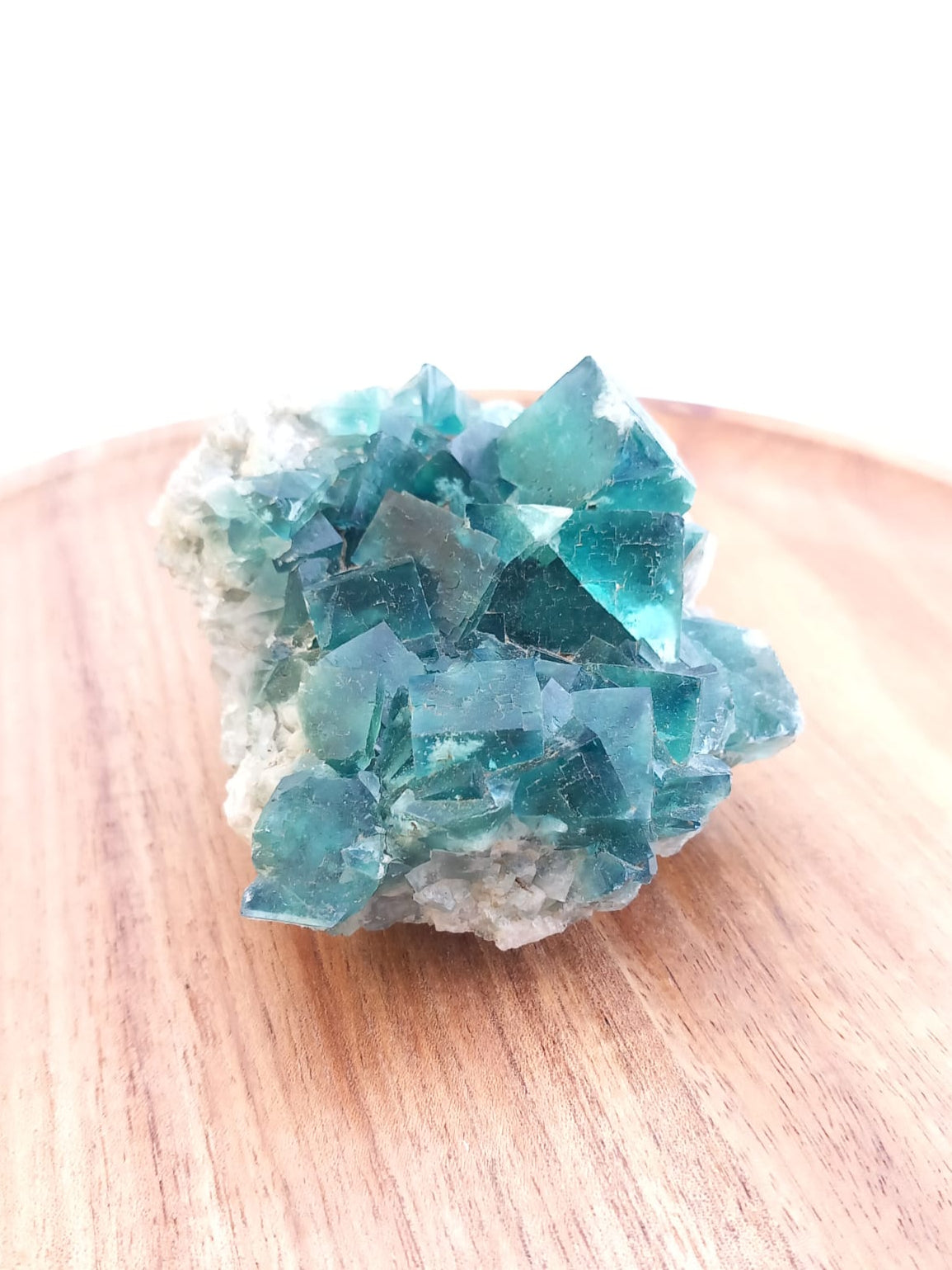 Green Fluorite Crystal Clusters