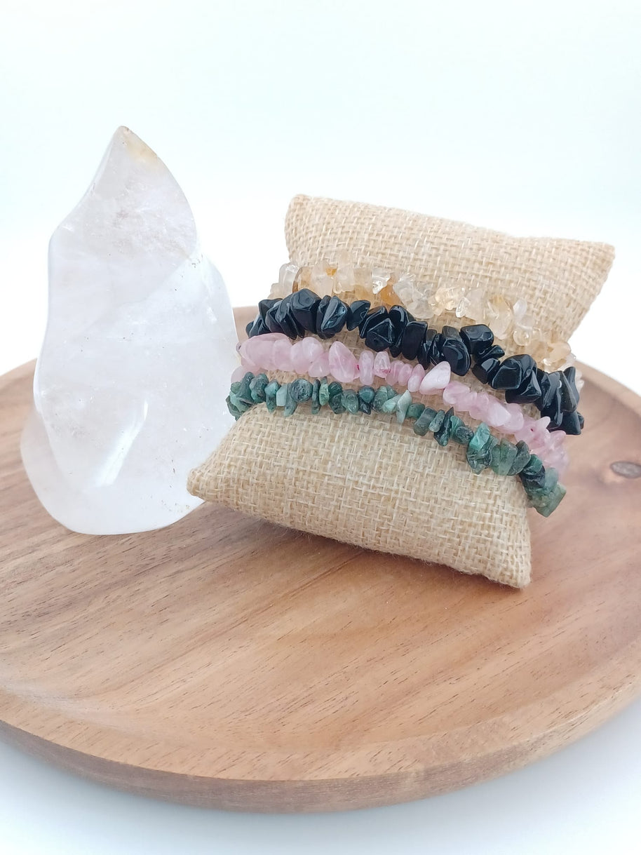 Citrine Chip Stretch Bracelet