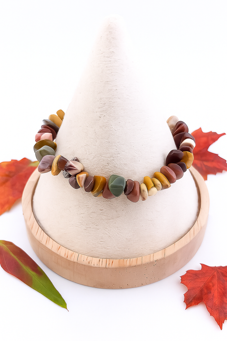 Mookaite Chip Stretch Bracelet