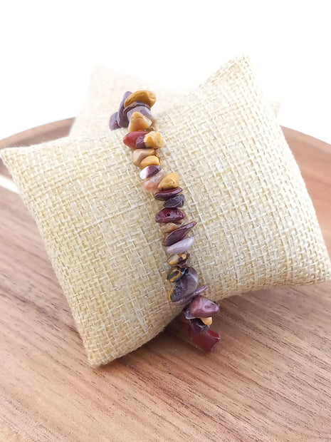 Mookaite Chip Stretch Bracelet