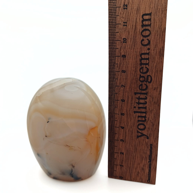 Neutral Natural Agate Crystal Freeform 300-400g