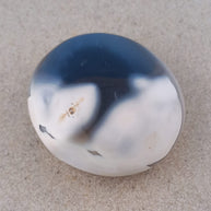 Orca Agate Crystal Palm Stone