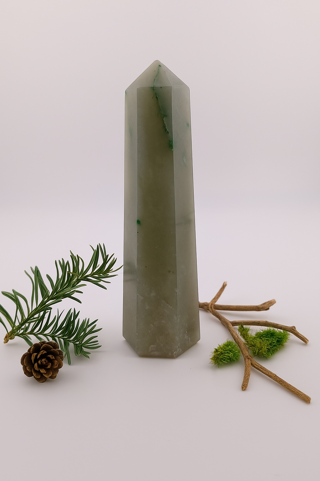 Small Polished Green Aventurine Crystal Tower