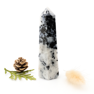 Small Polished Rainbow Moonstone Crystal Tower