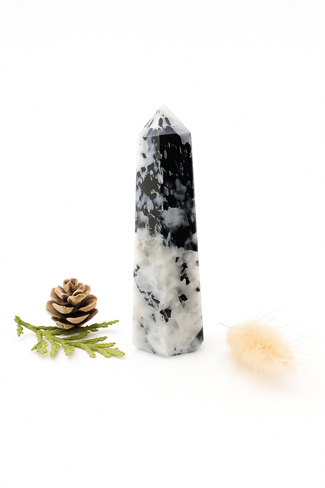 Small Polished Rainbow Moonstone Crystal Tower