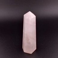 Small Polished Rose Quartz Crystal Tower