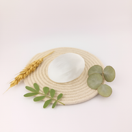 Selenite Crystal Palm Stone