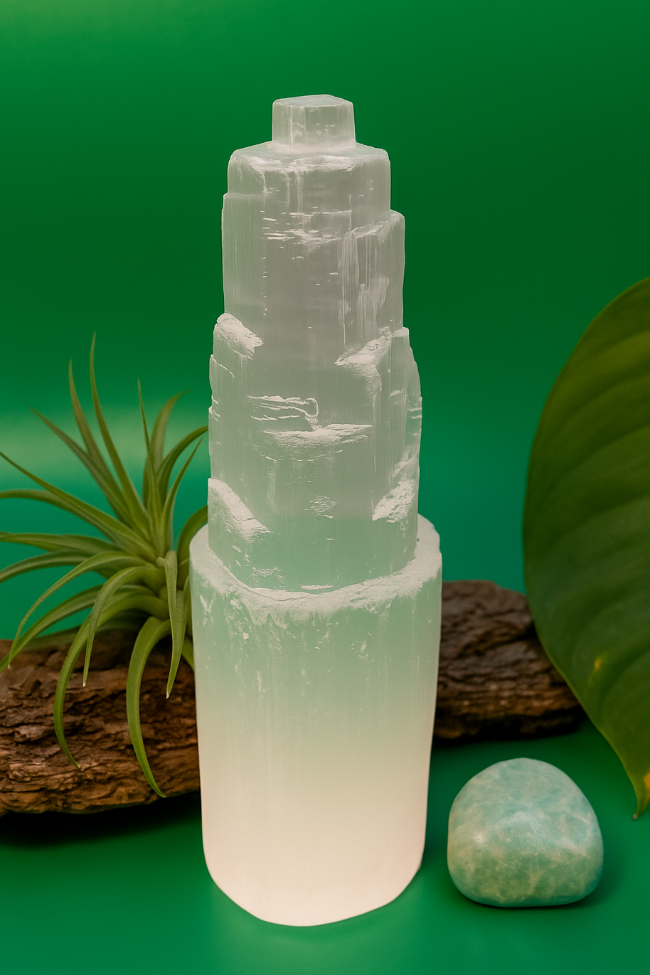 Selenite Crystal Tower - Large - 15cm