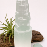 Natural Selenite Crystal Tower 15cm