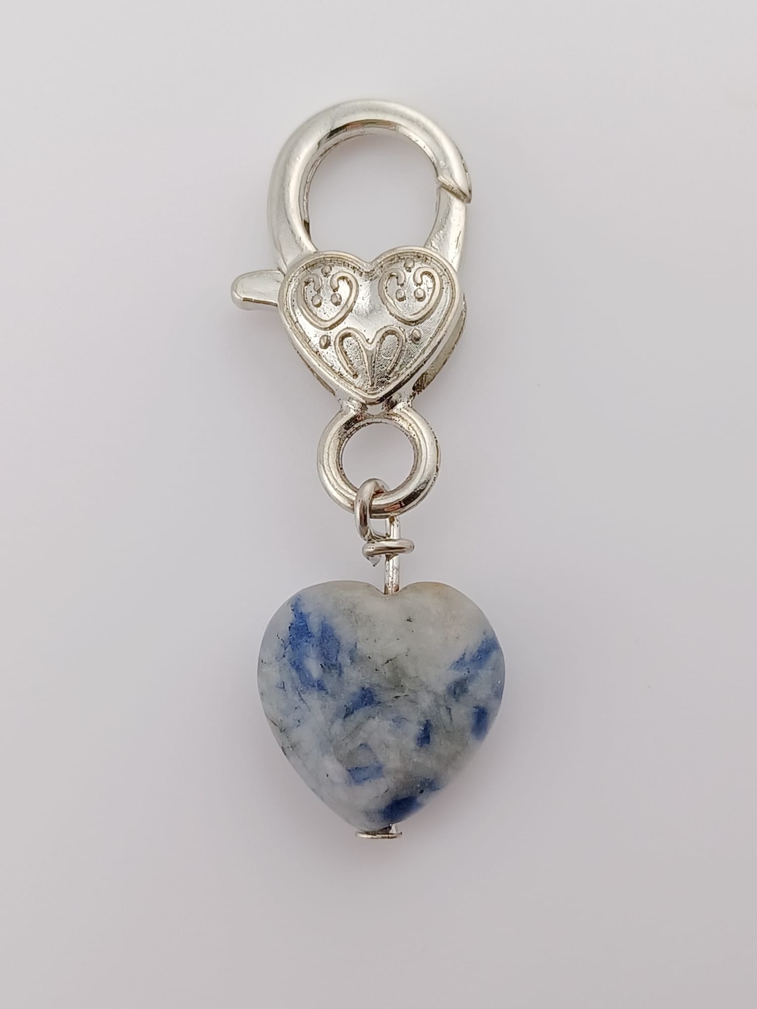 Sodalite Heart Crystal Pet Charm