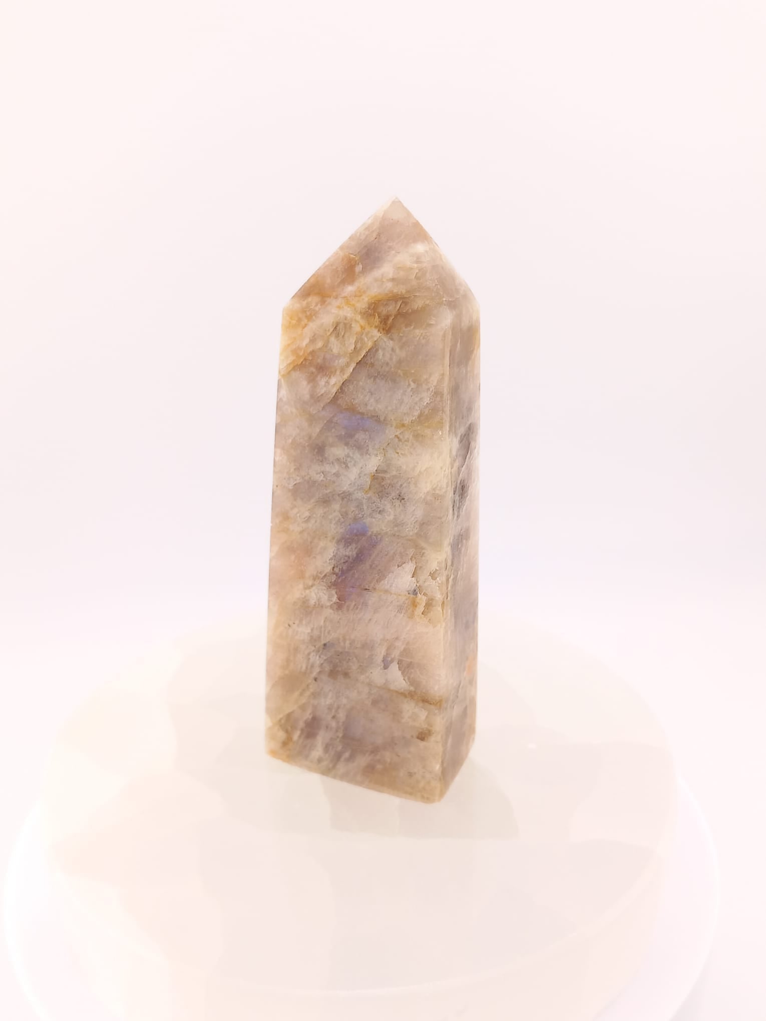 Polished Sunstone Moonstone Crystal Tower