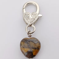 Tiger’s Eye Heart Crystal Pet Charm