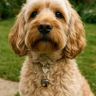 Tiger’s Eye Heart Crystal Pet Charm
